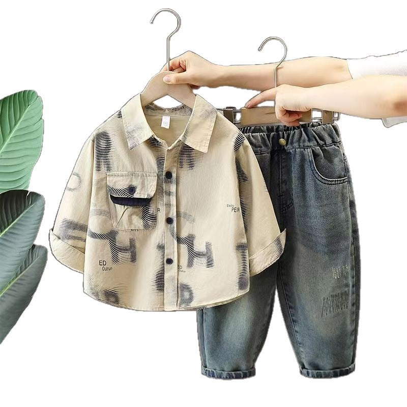 Casual  Kids' Shirt Set for Boys