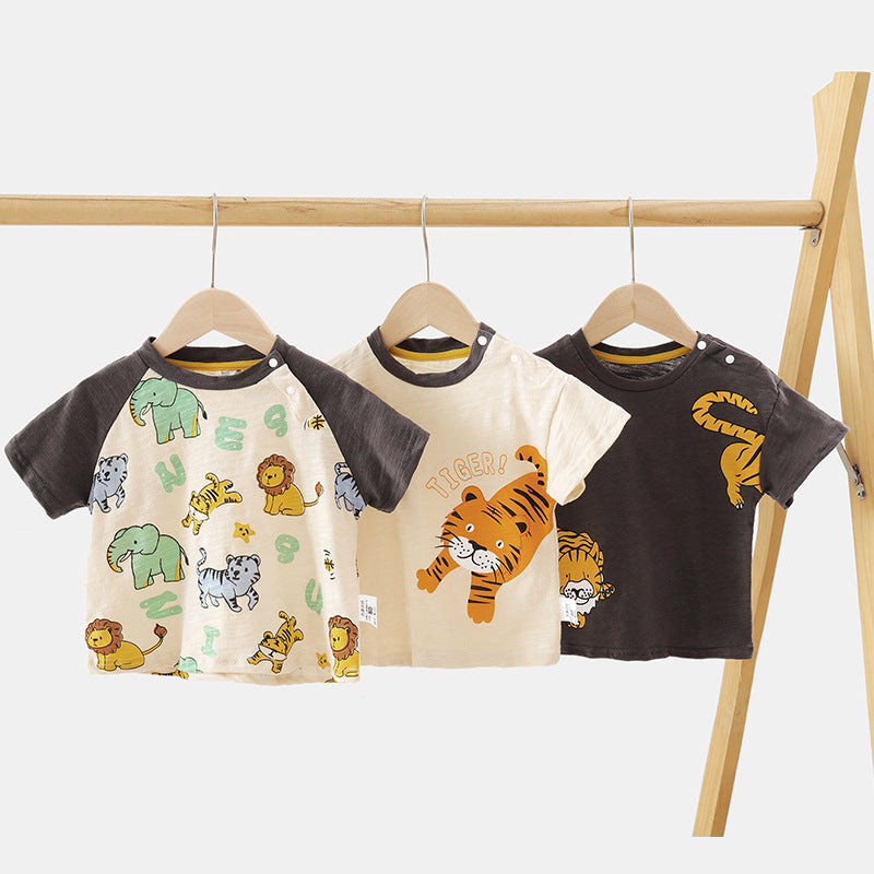Baby clothes with short sleeves
