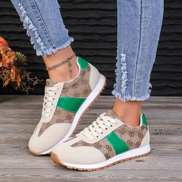 Breathable Women's Sneakers Lightweight Leisure Tennis Shoes for Women Flower Design Luxury Shoes Comfort Fashion Platform Shoes