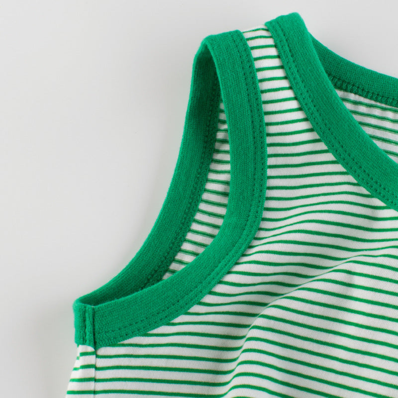 Kids' Striped Sleeveless Vest for Boys