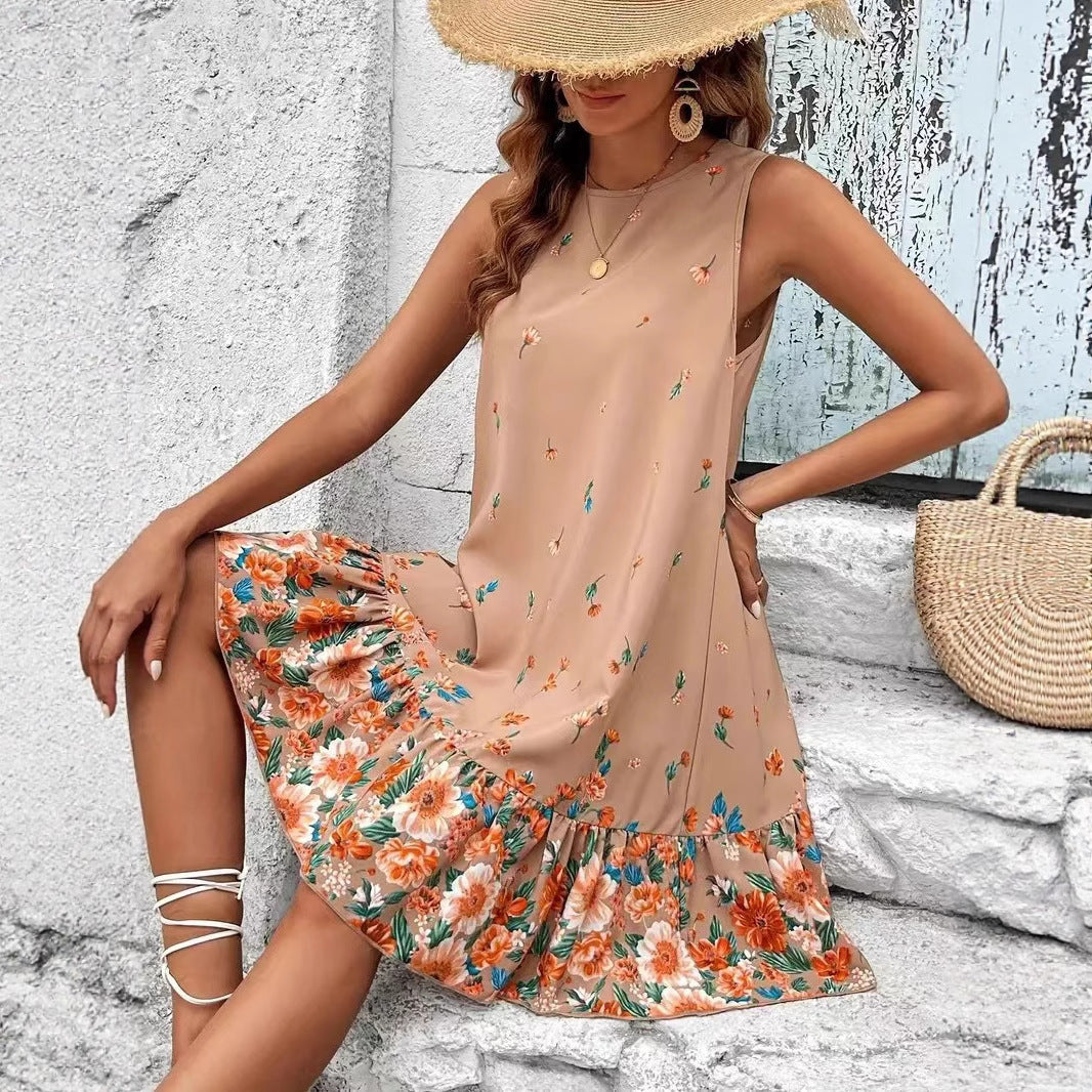 Short sleeved dress for women