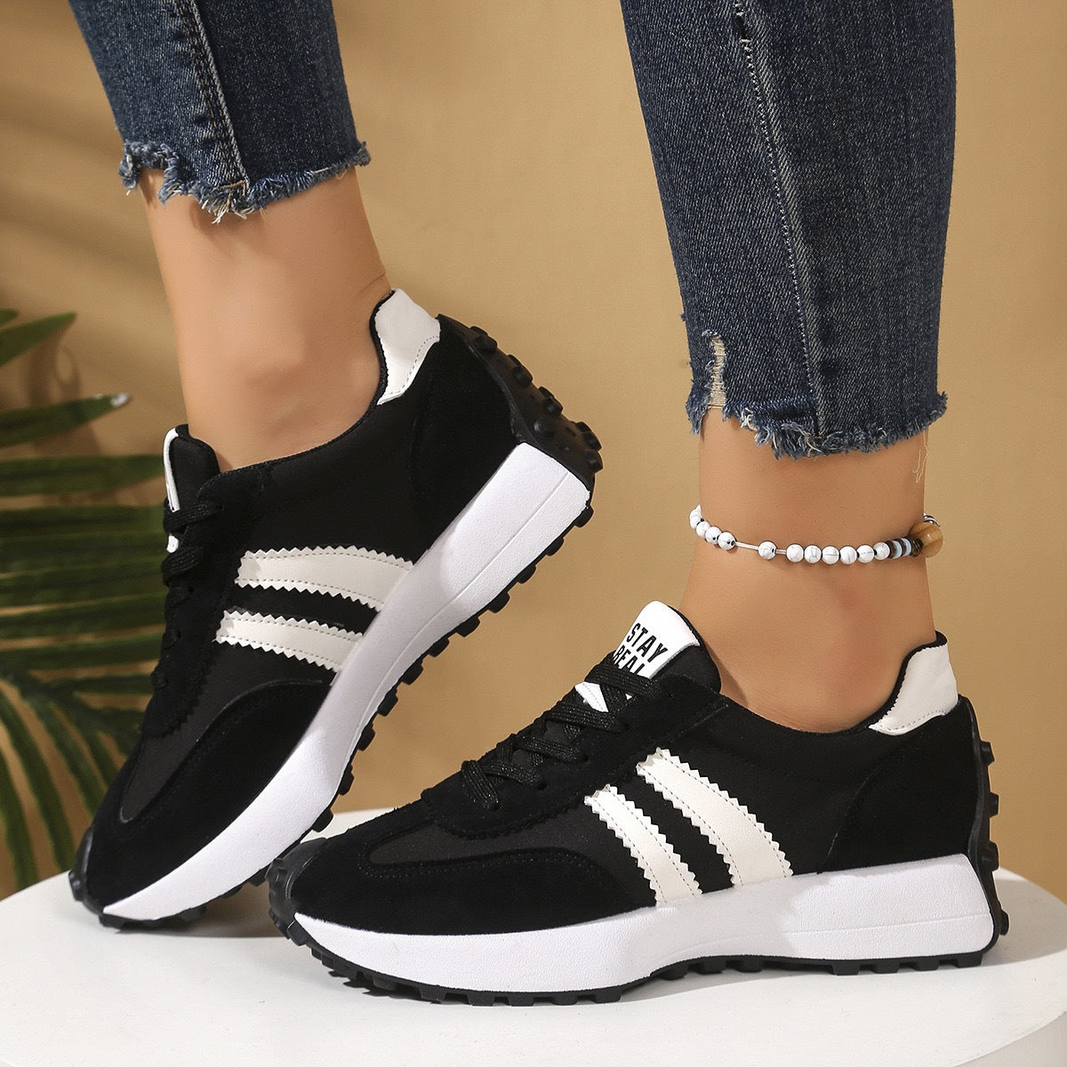 Slim Waist Dad Shoes Women Chunky Sole Casual Student Sneakers Athletic Shoes for Women