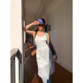 Satin strapless camisole dress for women