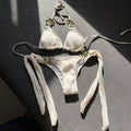 Bikini solid color special fabric