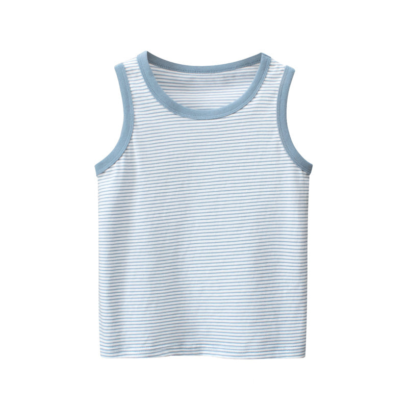 Kids' Striped Sleeveless Vest for Boys
