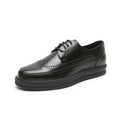 Oxford Shoes Fashion Brogue Men Leather Formal Dress Shoes Man Comfortable Office Party Footwear