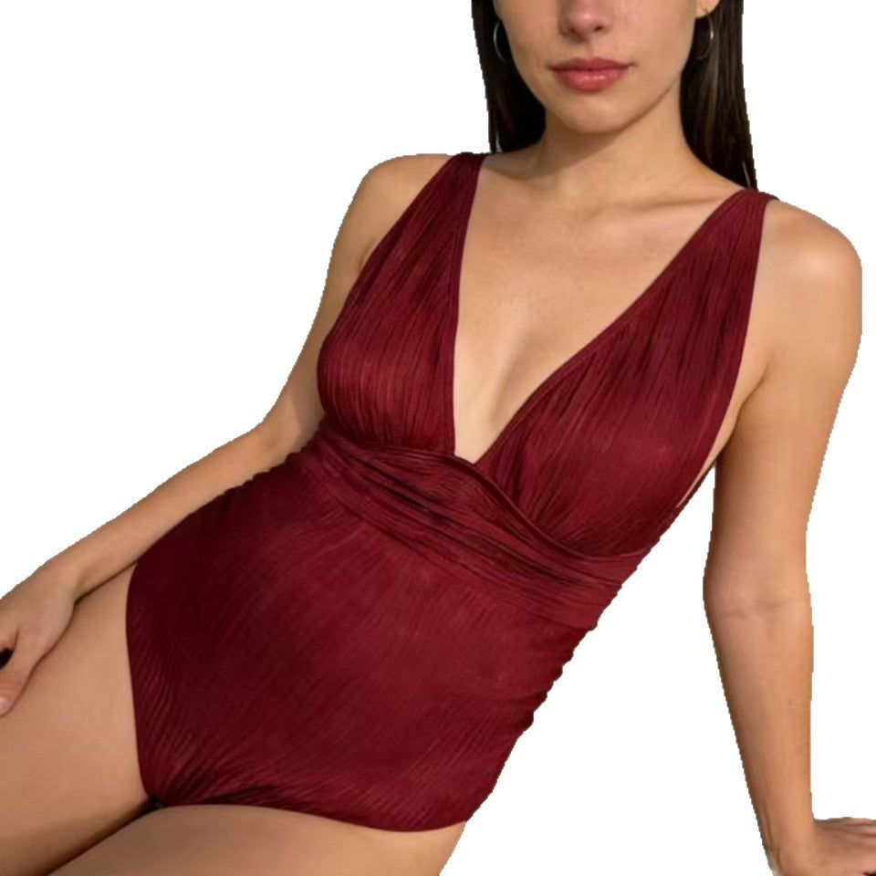 Maternity Swimwear for Women, Conservative One-Piece Swimsuit with Special Fabric