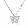 Fashion gothic style neck necklace butterfly suspension pendant men and women couple women necklace jewelry accessories