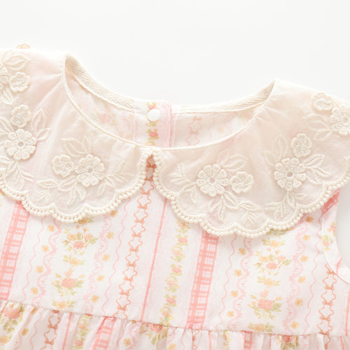 Baby lace doll collar baby floral set