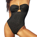 Special Fabric One-Piece Swimsuit for Women European and American Style Swimwear