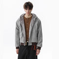 Zipper hooded sweatshirt for men