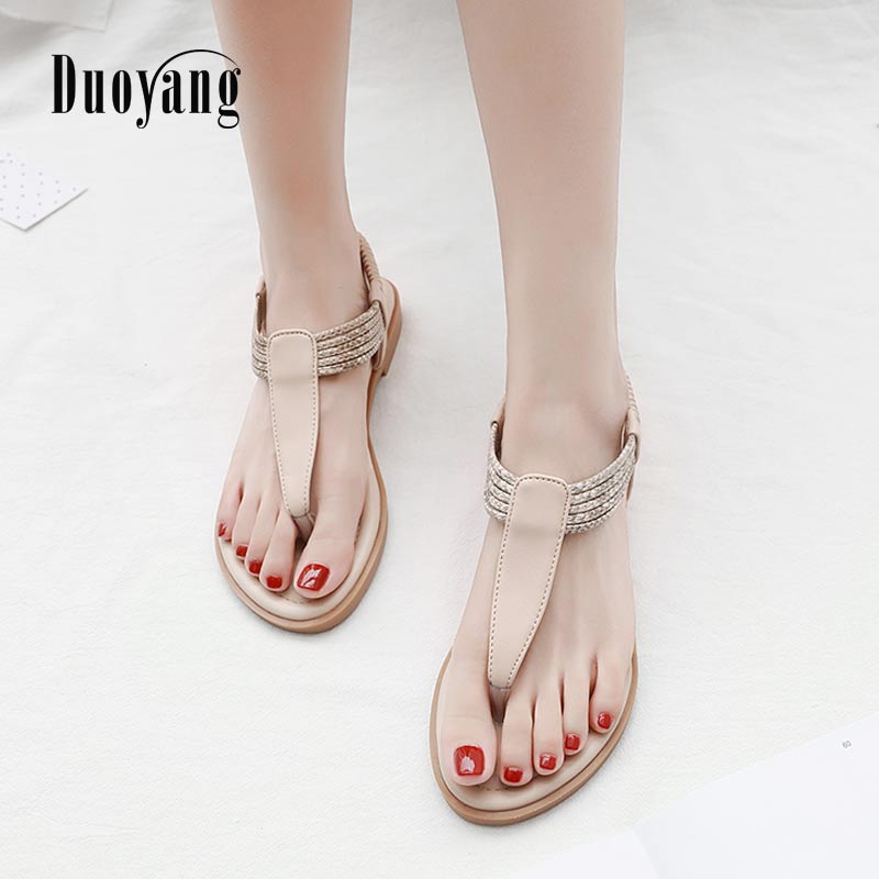 Elastic strap pu sandals women platform shoes solid classic  casual shoes women sandals summer female sandal deals