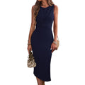 Pleated Fitted Dress for Women