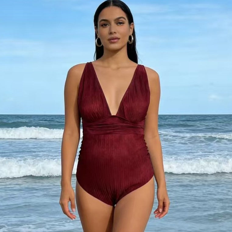 Maternity Swimwear for Women, Conservative One-Piece Swimsuit with Special Fabric
