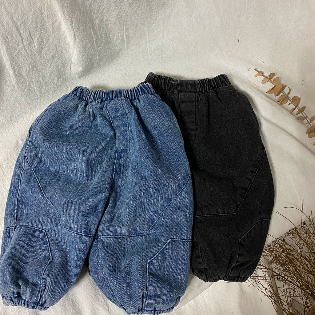 Baby patchwork jeans