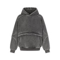 Washed hooded sweatshirt for men