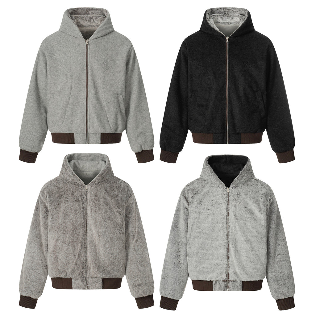 Zipper hooded sweatshirt for men