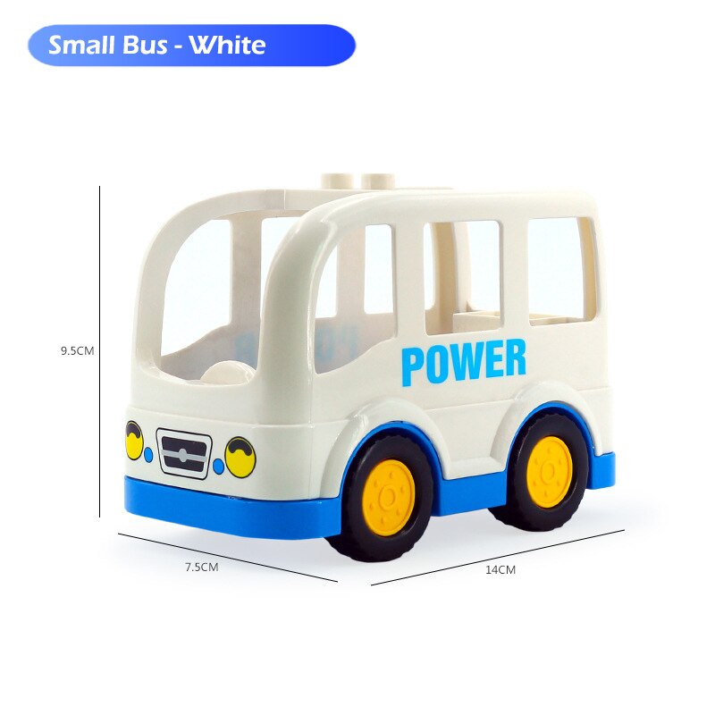 DIY Big Size Building Blocks Accessories Car Truck Plane Motorcycle Vehicle Bricks Compatible Duplos Parts Kids Toys Gift