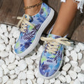Plus Size Women's Board Shoes Spring Printing Colorful Single Shoes Casual Shoes Small White Shoes