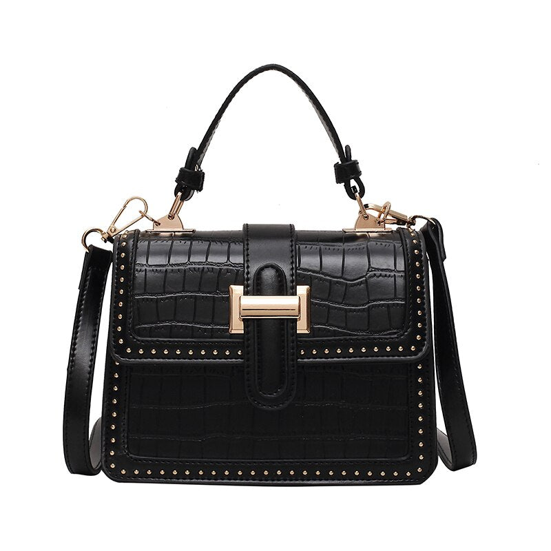 Female Fashion Travel Totes Crossbody Bags Stone Pattern Small Bag PU Leather Crossbody Bags For Women Shoulder Handbags