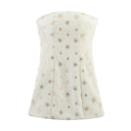 Slimming strapless dress for women