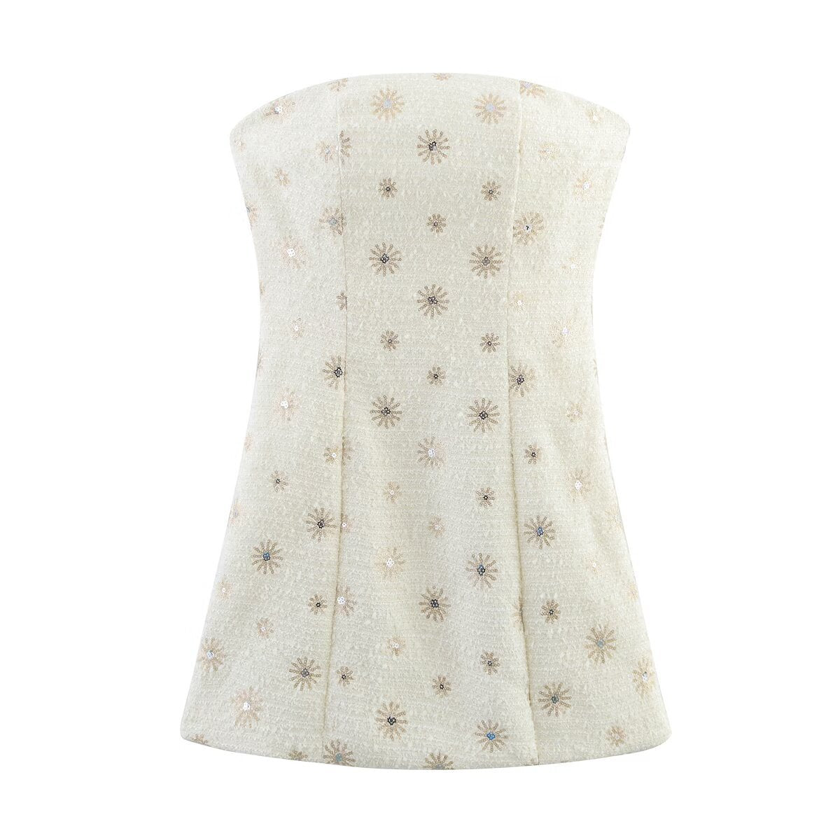 Slimming strapless dress for women