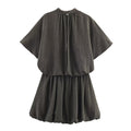 Balloon mini dress for women