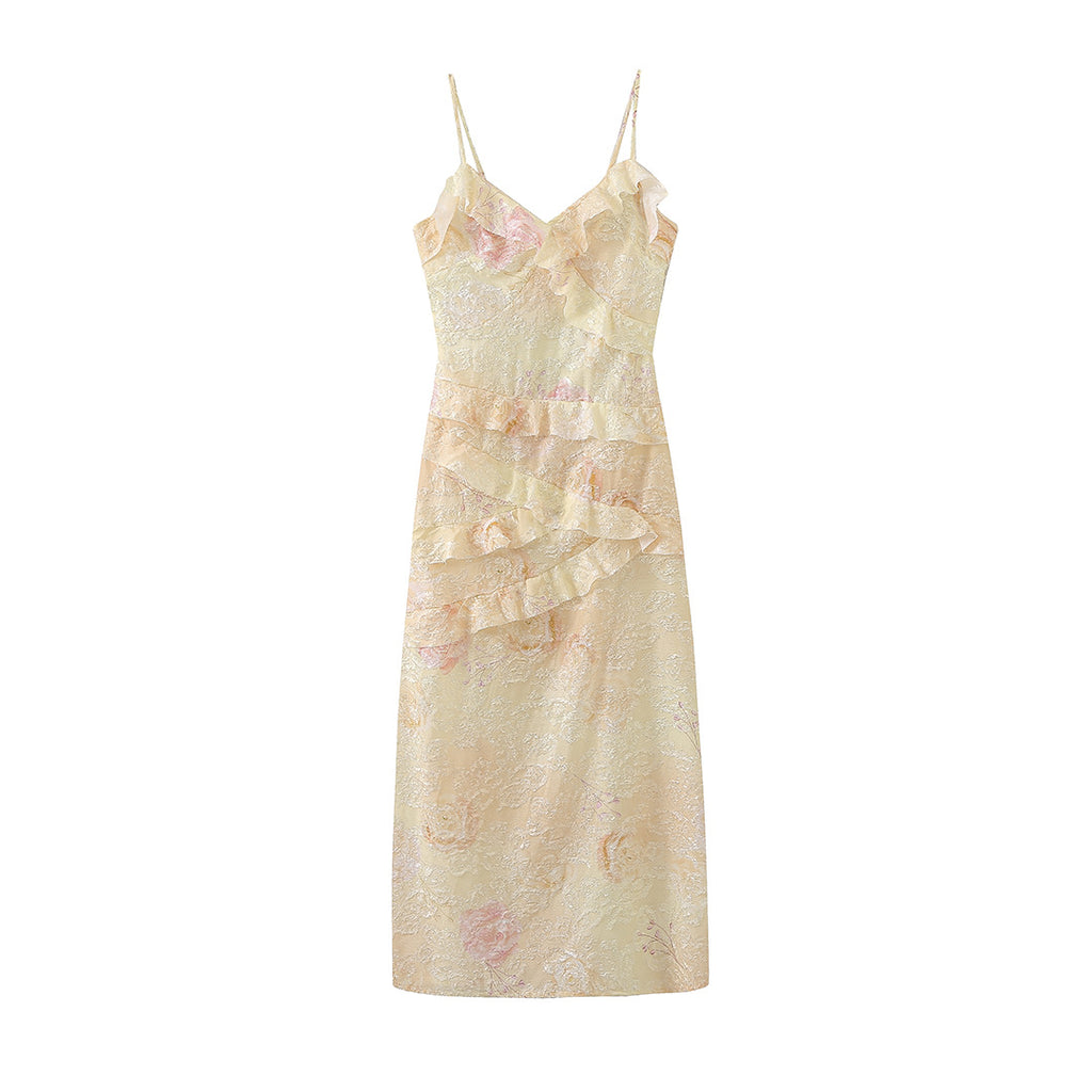 Long dress with camisole for women