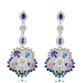 Tassel earrings, bride's noble zircon earring accessories