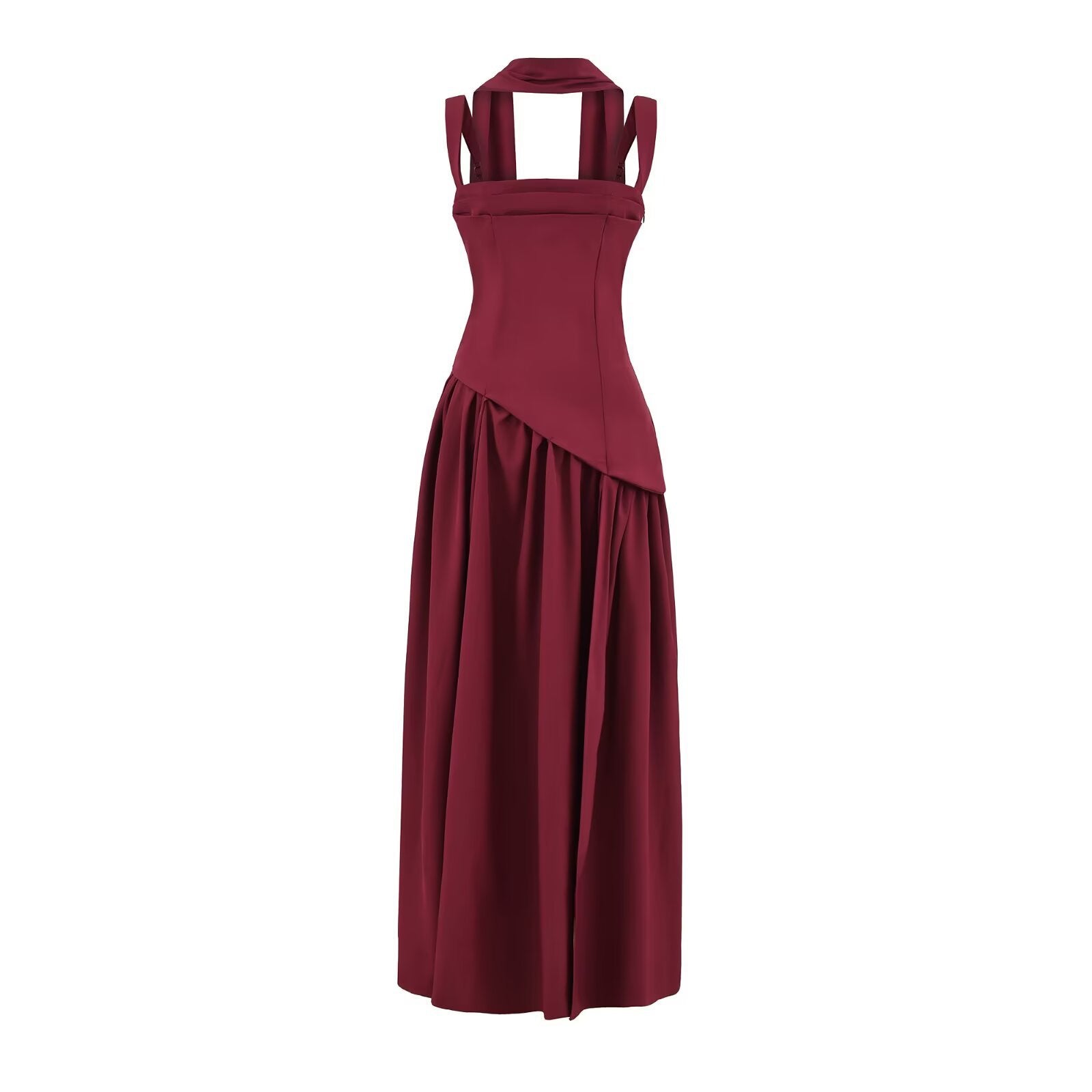 Dress with Side Slit for Women Elegant and Slimming Dress