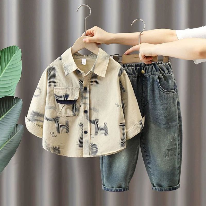Casual  Kids' Shirt Set for Boys