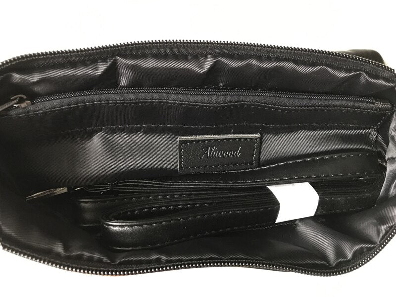 Fashion Genuine Leather Women Bag Messenger Bags Rivet Shoulder Bag Clutch High Quality Crossbody  Bags Female Purse Bolsas