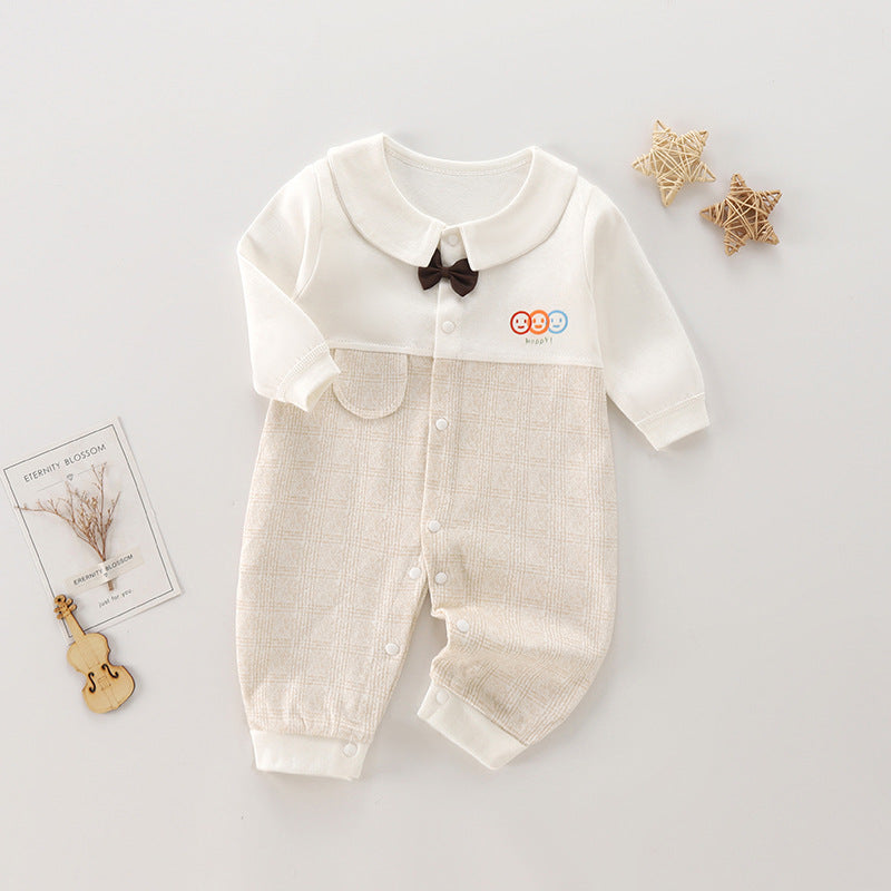 Long sleeved baby jumpsuit