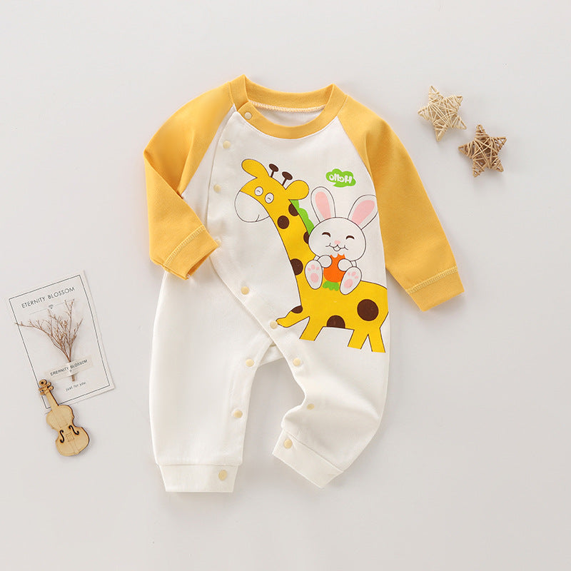 Long sleeved baby jumpsuit