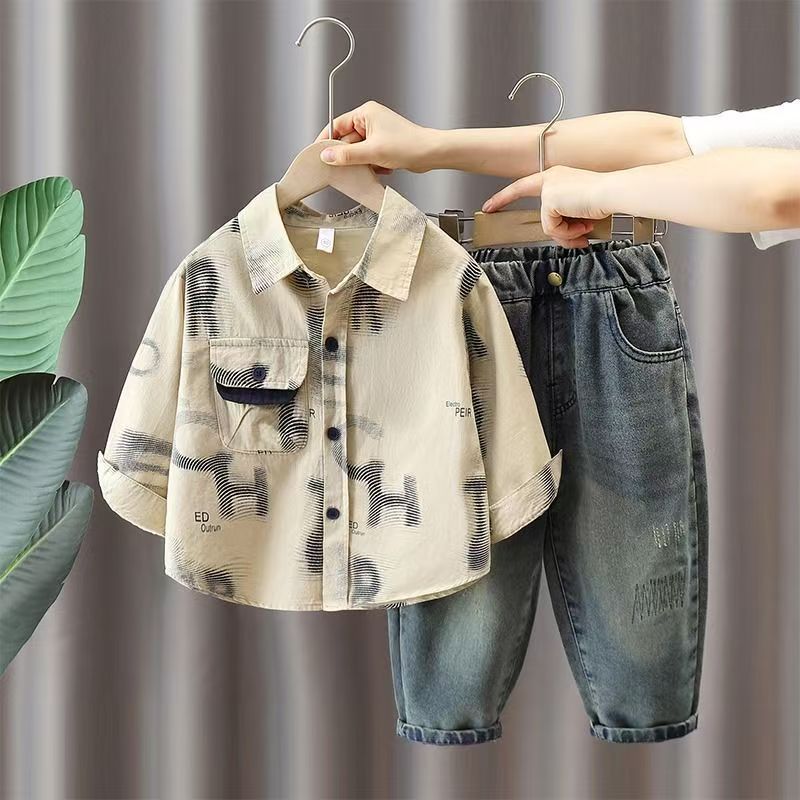 Casual  Kids' Shirt Set for Boys