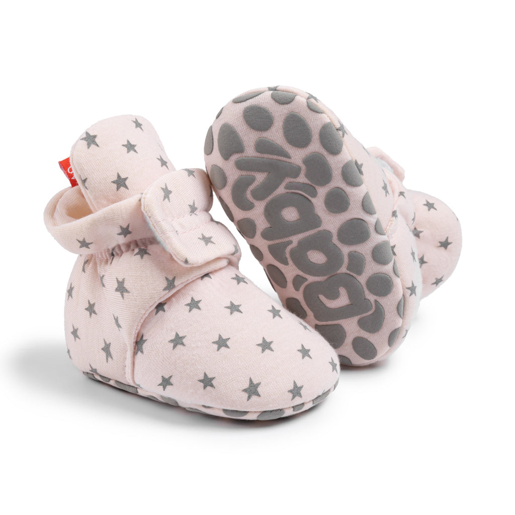 Popular walking shoes for 0-1 year old babies, baby cotton shoes, children's shoes that don't fall off, baby shoes