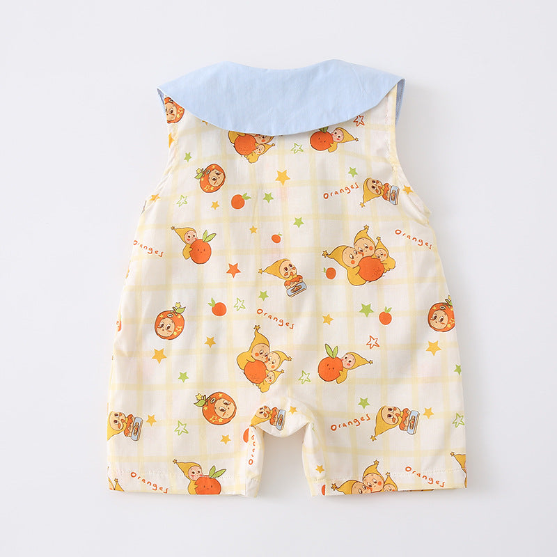 Baby Cartoon Sleeveless Romper