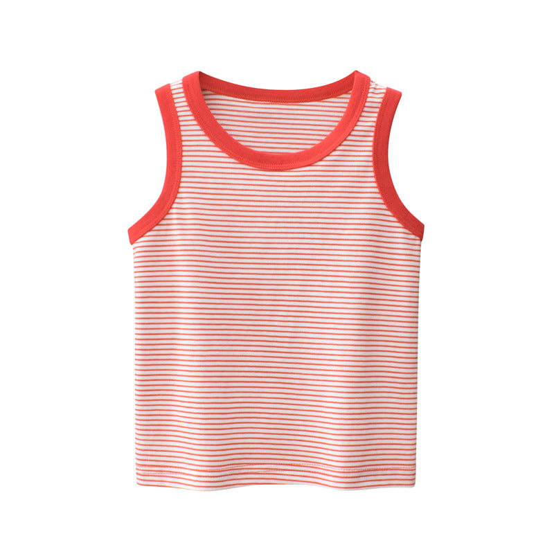 Kids' Striped Sleeveless Vest for Boys