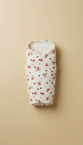 Baby Swaddle with Berry Accents